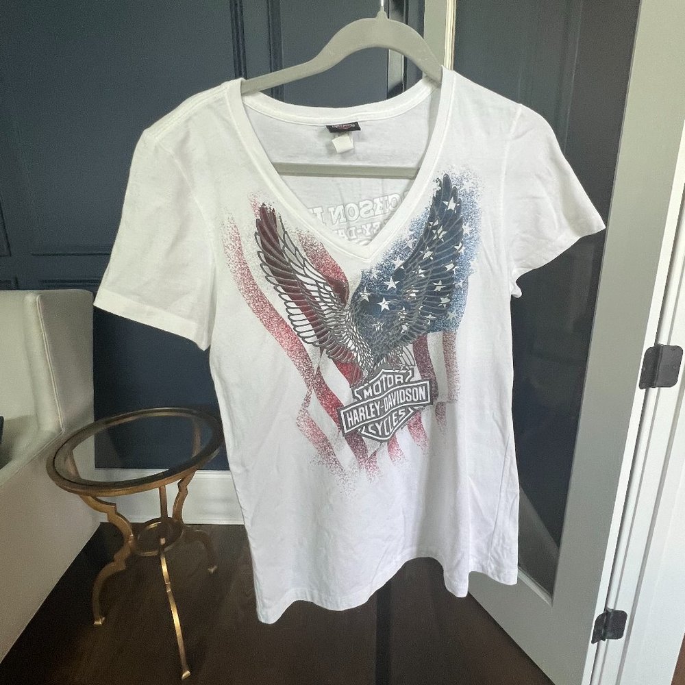 Harley Davidson Flag T